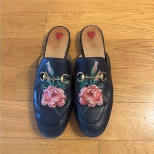 Gucci Floral Loafers